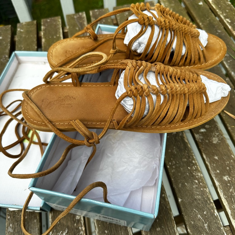 SEYCHELLES - DISTANT SHORES SANDAL, TAUPE SZ 9 WMN